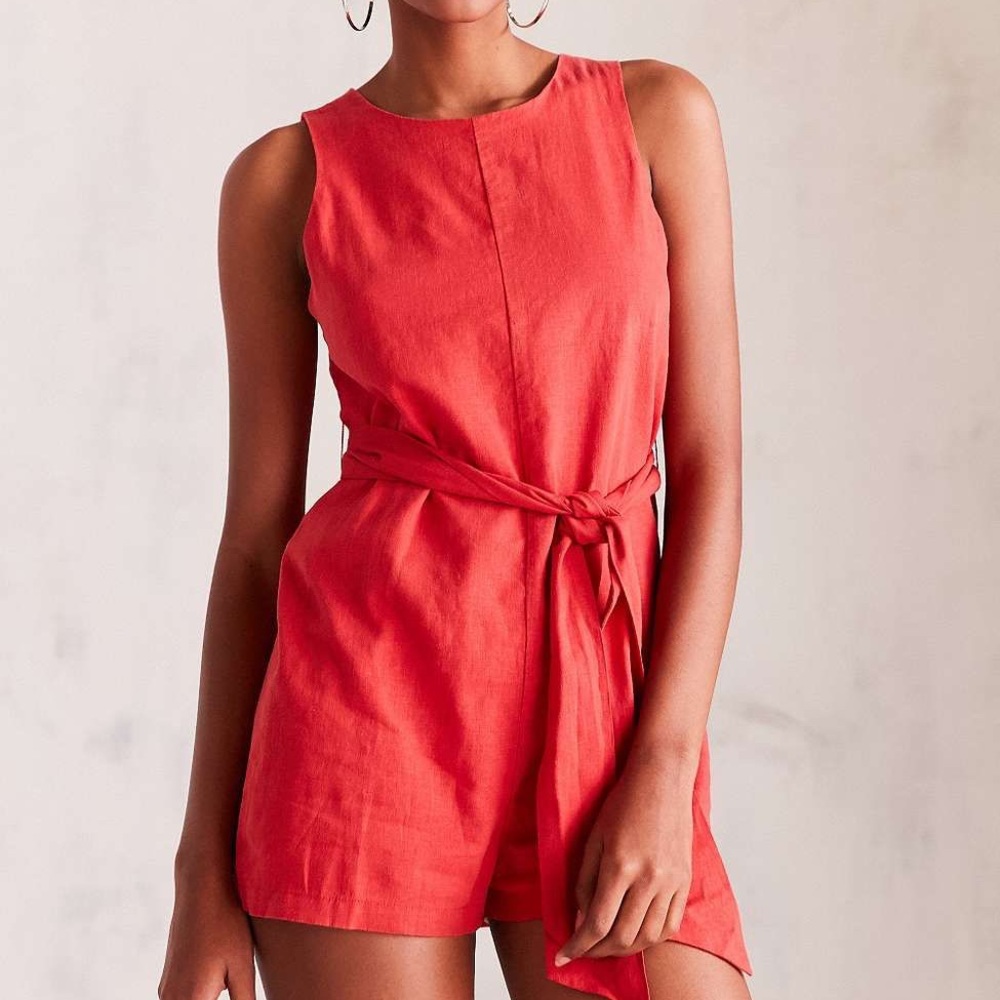 Urban Outfitters Linen Romper